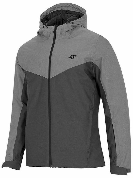 4F H4Z21-KUMN002-27M Männer Jacke aus für Ski & Snowboard Gray