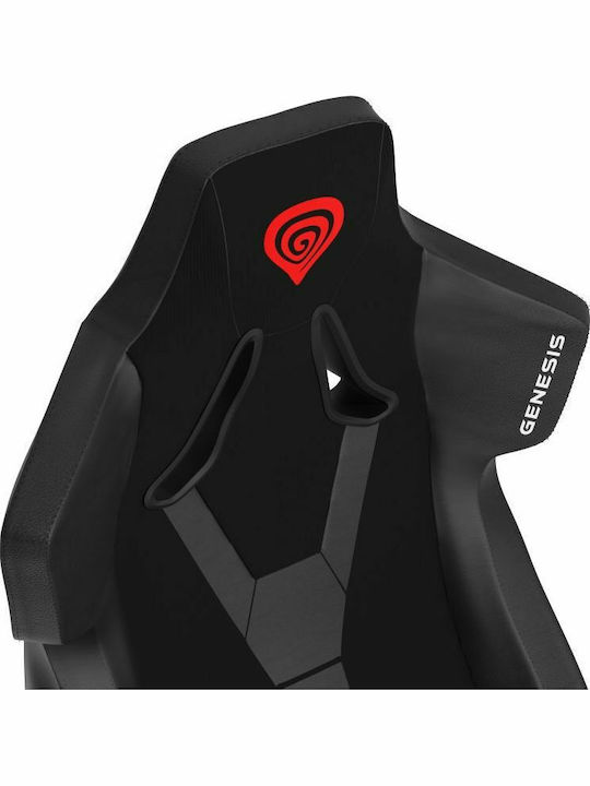 Genesis Nitro 650 Καρέκλα Gaming Δερματίνης με Ρυθμιζόμενα Μπράτσα Onyx Black