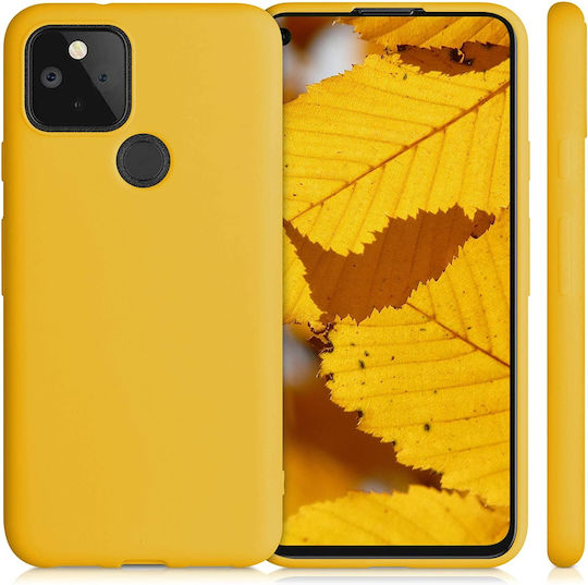 KWmobile Back Cover Silicone 1.3mm Honey Yellow (Google Pixel 5)