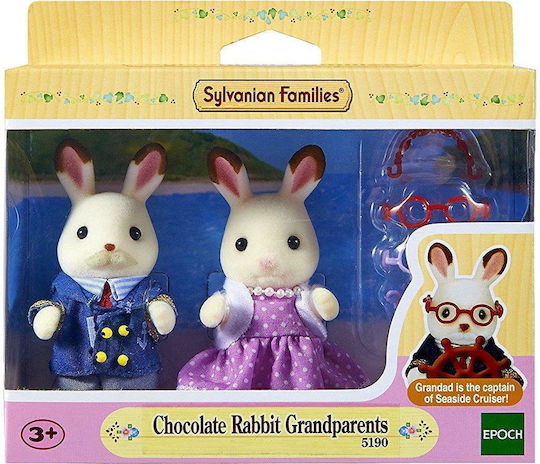Epoch Toys Chocolate Rabbit Grandparents Sylvanian Families για 3+ Ετών 5.5εκ. (Διάφορα Σχέδια)