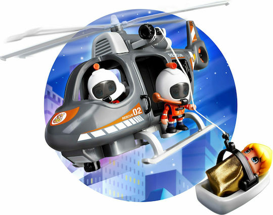 Giochi Preziosi Pinypon Rescue Helicopter & Figure For 4+ Years 7cm