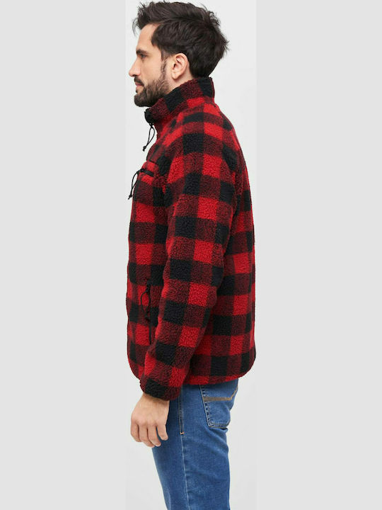 Herren Fleecejacke Rot