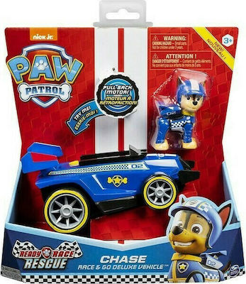 Spin Master Παιχνίδι Μινιατούρα Paw Patrol Race & Go Deluxe Vehicle για 3+ Ετών (Διάφορα Σχέδια) 2τμχ