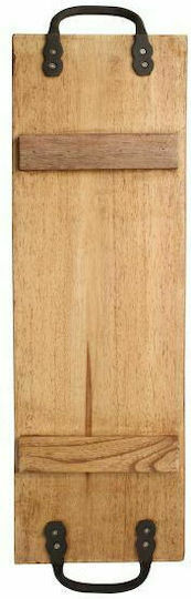 T&G Natural Wooden Cheese Serving Platter with Handle 60x20x2.5cm