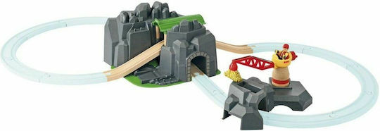 Brio Toys Crane & Mountain Tunnel Πίστα για 3+ Ετών