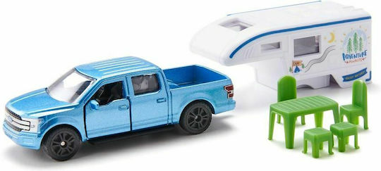 Siku Ford F150 Pickup Truck with Detachable Caravan Toy Car Scale 1:87 for 3+ Years