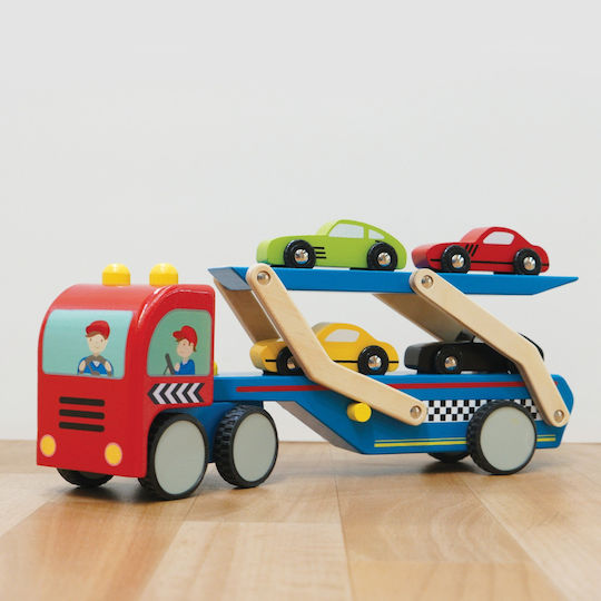 Le Toy Van Lastwagen / Lieferwagen Autotransport Set mit Truck