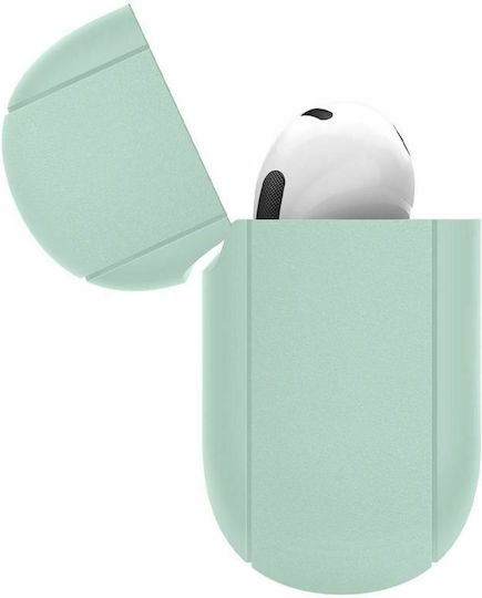 Spigen Silicon Fit Silicone Case with Keychain Mint for Apple AirPods 3