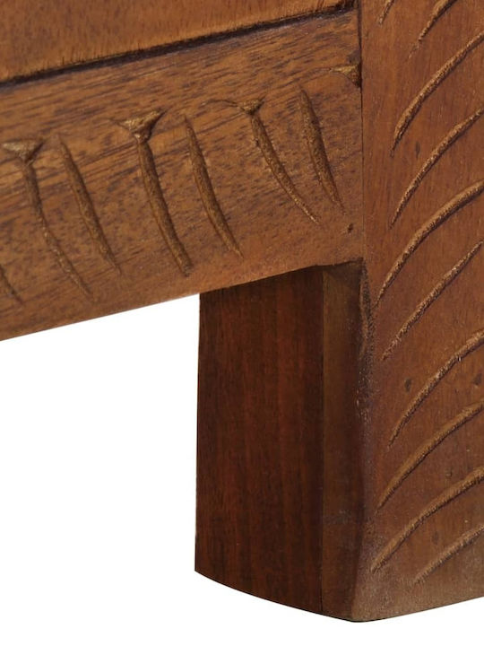 vidaXL Wooden Decorative Trunk Coffee 110x30x40cm