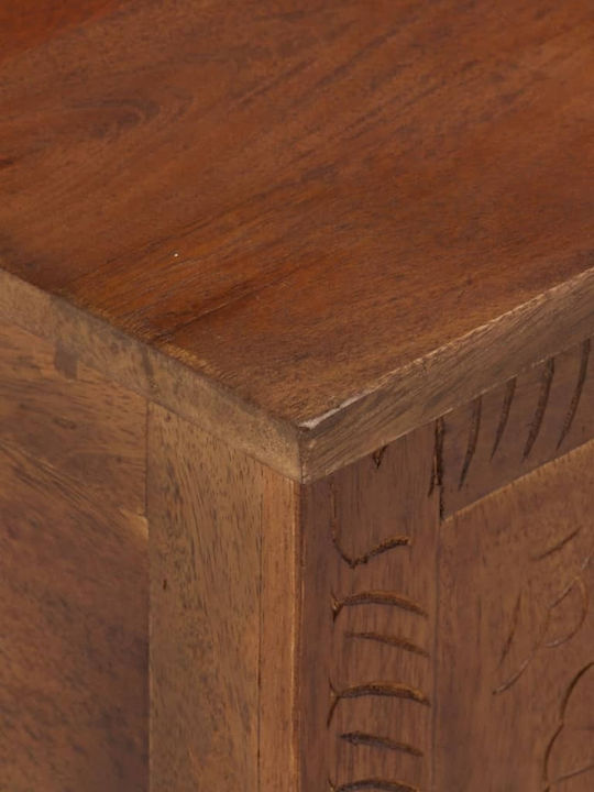 vidaXL Wooden Decorative Trunk Coffee 110x30x40cm