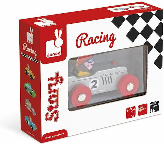 Janod Retro Rennwagen în Story Racing Mașinuță pentru 3+ Ani (Diverse Modele) 1 Buc