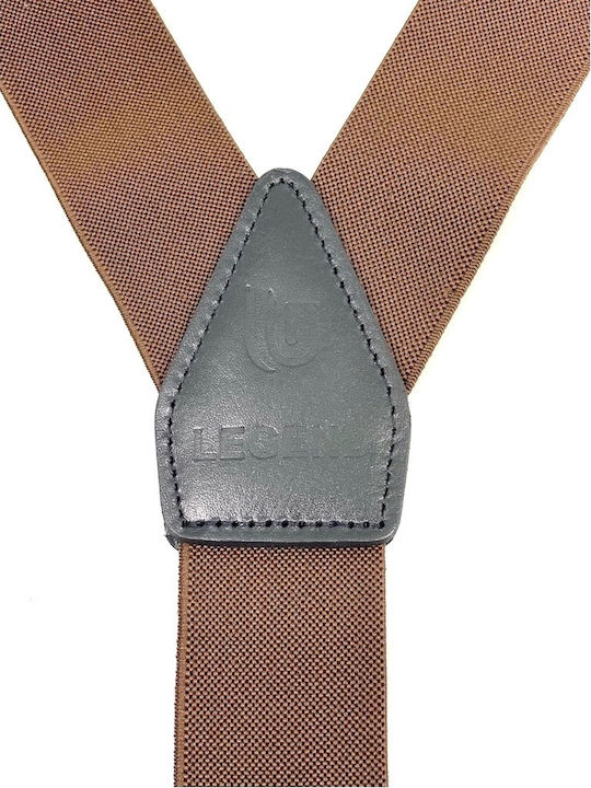 Legend Accessories Тиранти Монохромен Кафяв Legend Accessories Тиранти Монохромен Кафяв