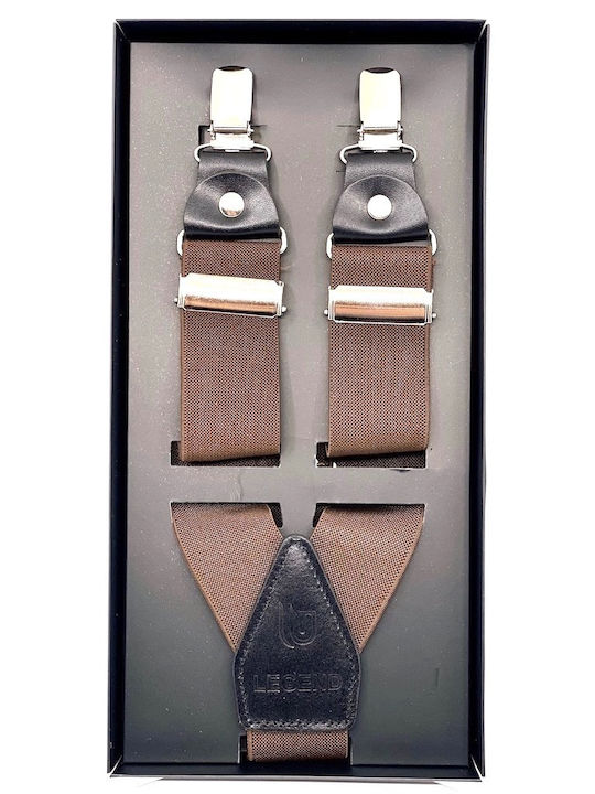 Legend Accessories Тиранти Монохромен Кафяв