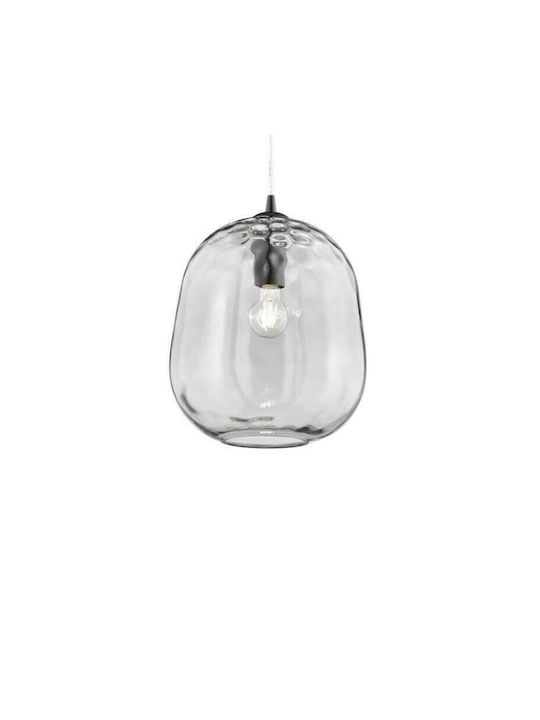 Fischer Honsel Bretagne Pendant Light Single-Light for Socket E27 Gray