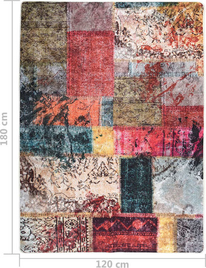 vidaXL Anti-slip Rug Rectangular Multicolour