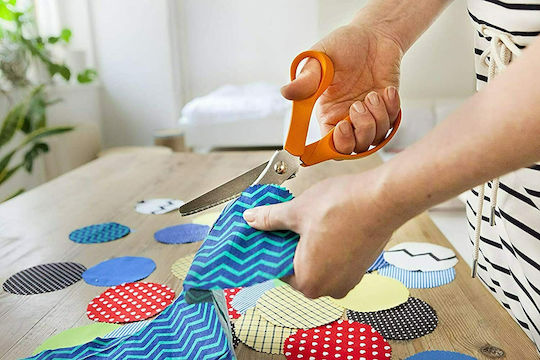 Fiskars Classic Pinking Foarfecă 23buc cu Metalic Lamă Portocaliu 1buc