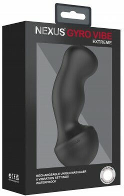 Nexus Gyro Vibe Extreme Hands Free Anal Plug mit Vibration Schwarz 18cm