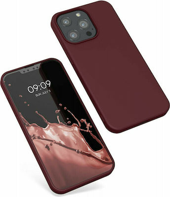 KWmobile Rubberized Silicone Back Cover Rhubarb Red (iPhone 13 Pro)