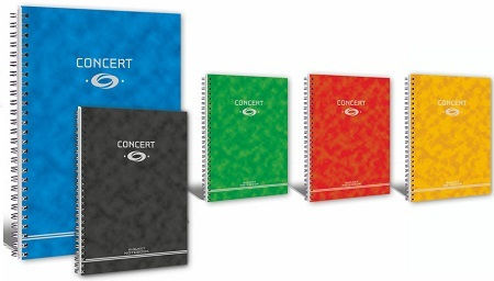 Uni Pap Spiral Notebook Ruled A4 3 Subjects Concert 1pcs