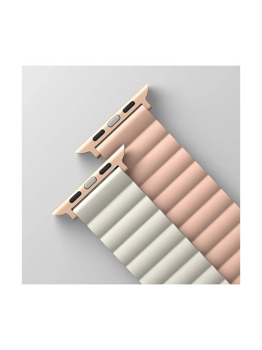 Uniq Revix Reversible Armband Pink / Beige (Apple Watch 44/45/46mm/Ultra 49mm)