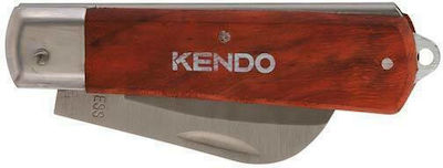 Kendo Pocket Knife Brown with Blade made of Stainless Steel