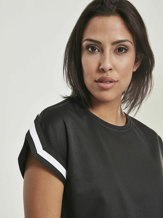 Γυναικείο Crop T-shirt Μαύρο
