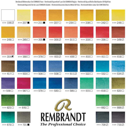 Royal Talens Set Acuarele Multicolore 48buc