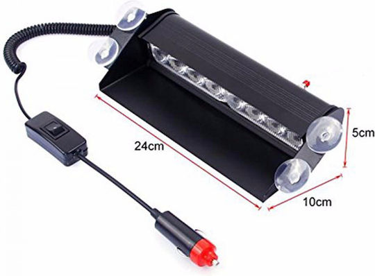 Raistar Car Beacon 10 - 30V Waterproof 5.5cm with Red / Blue Lighting