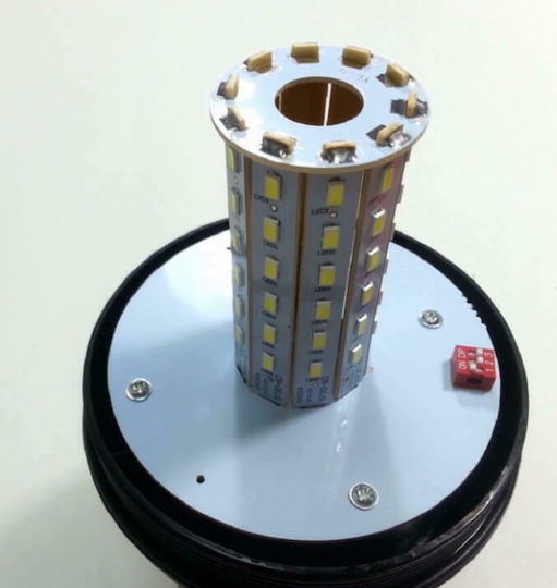 Car Beacon LED 12V Waterproof 12.6cm with Orange Lighting