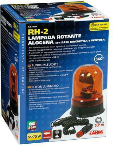Lampa Auto-Leuchtturm 12 / 24V 13cm mit Orange Beleuchtung