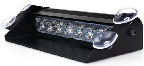 Φάρος Αυτοκινήτου με 8 LED 8W με Βεντούζες και 3 Διαφορετικές Λειτουργίες Φλας