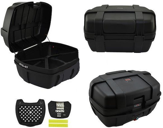 TEC Motorcycle Top Case 47lt Black