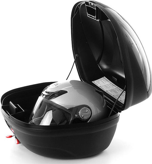 Givi E470 Simply III Monolock Μπαγκαζιέρα Μοτοσυκλέτας 47lt Μαύρη