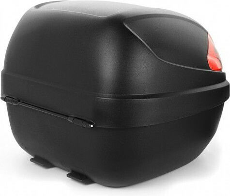 Givi E300N Monolock Μπαγκαζιέρα Μοτοσυκλέτας με Κόκκινα Αντανακλαστικά 30lt Μαύρη