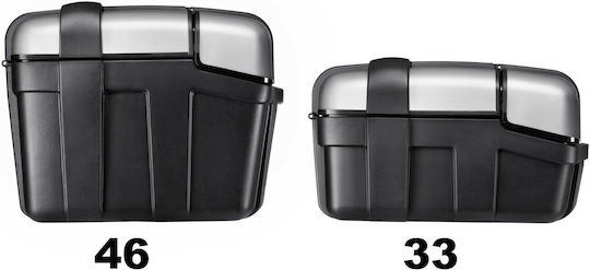 Givi Monocheie Set de Genti Laterale pentru Motociclete 33lt in Gri culoare