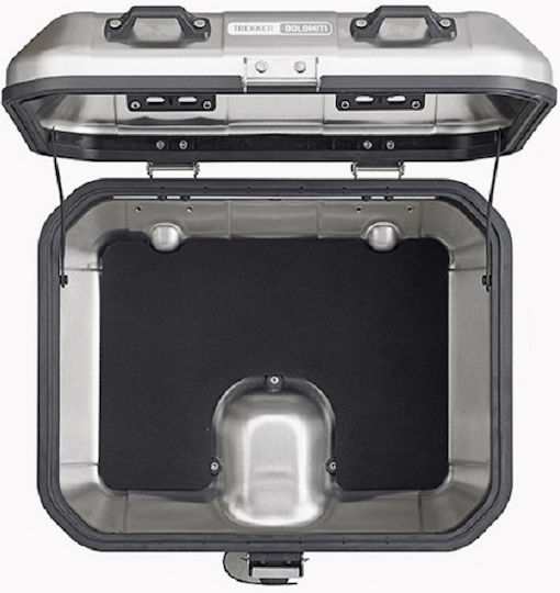 Givi Trekker Dolomiti DLM30 Monokey Μπαγκαζιέρα Μοτοσυκλέτας Αλουμινίου 30lt Ασημί