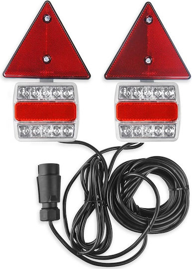 AMiO Set Lumini Remorcă Auto și Lumini Pentru Remorcă LED cu Șuruburi 12V 2 Bucăți