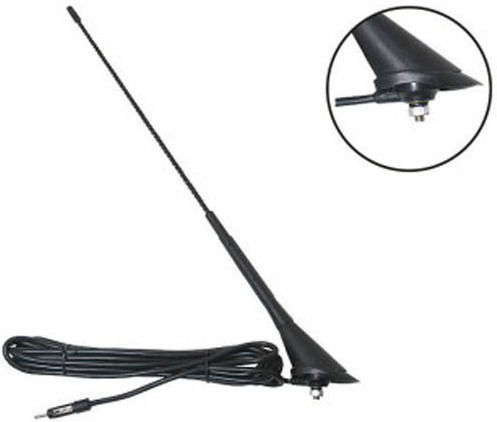 Auto Gs Car Antenna Roof Threaded / Electric 45cm for Radio in Black Color
