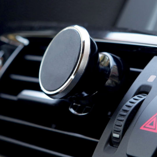 Autoline Βάση Κινητού Αυτοκινήτου με Μαγνήτη Μαύρο/Ασημί