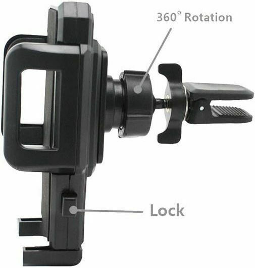 Auto Gs Βάση Κινητού Αυτοκινήτου Phone Holder Feral με Ρυθμιζόμενα Άγκιστρα