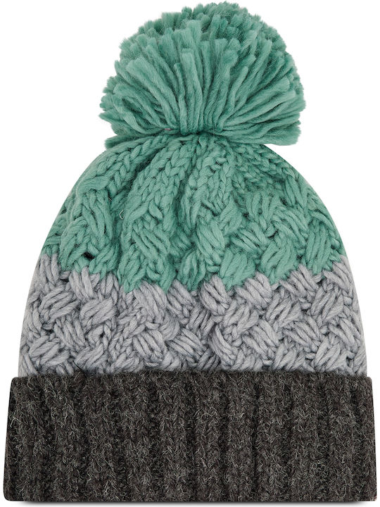 Knitted Beanie Cap Turquoise