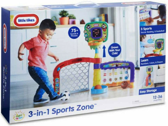 Little Tikes: Learn & Play – 3-in-1 Sports Zone (Basketball / Soccer / Bowling) (643224P1E4C)
