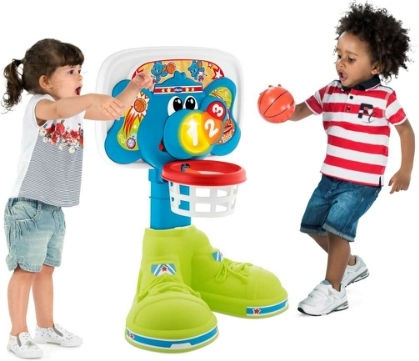 Chicco Baby Toy Happy Basketball Hoop with Music for 12++ Months