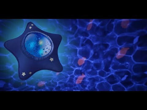 Pabobo Παιχνίδι Ύπνου Star Projector Calm Ocean από Ύφασμα με Φως και Ήχους για Νεογέννητα