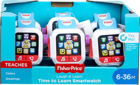 Fisher Price Βρεφικό Παιχνίδι Laugh & Learn Εκπαιδευτικό Smartwatch με Ήχους για 6+ Μηνών