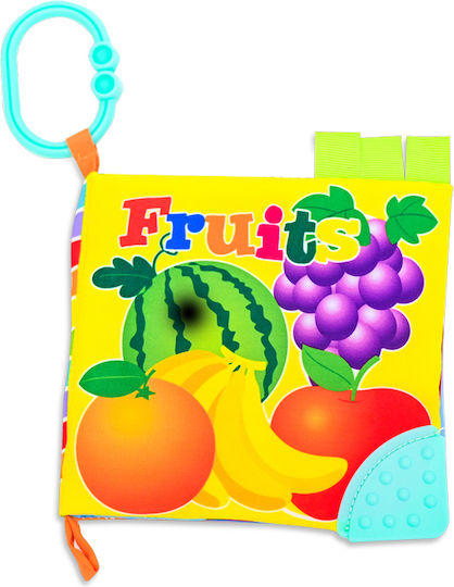 Lorelli Activity Book Educational Book Fruits made of Fabric with Sounds for 0++ Months