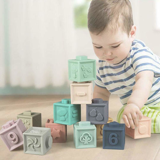 Baby to Love Παιχνίδι Στοίβαξης Εκπαιδευτικοί 3D Κύβοι για 6+ Μηνών