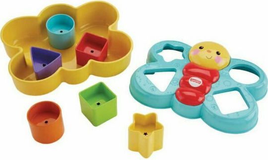 Fisher Price Jucărie de Sortare a Formelor Fluture cu Forme pentru 6++ Luni