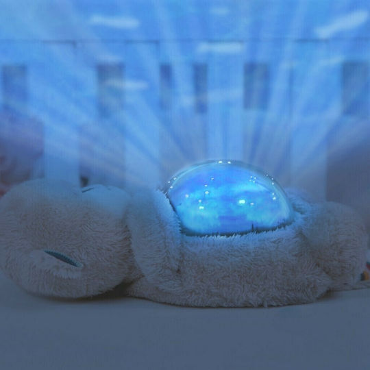 Zazu Sleep Toy Projector Otto the Otter made of Fabric with White Noise and Light for 0++ Months