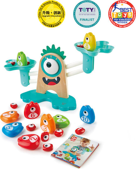 Hape Baby Toy Monster Math Scale made of Wood for 36++ Months